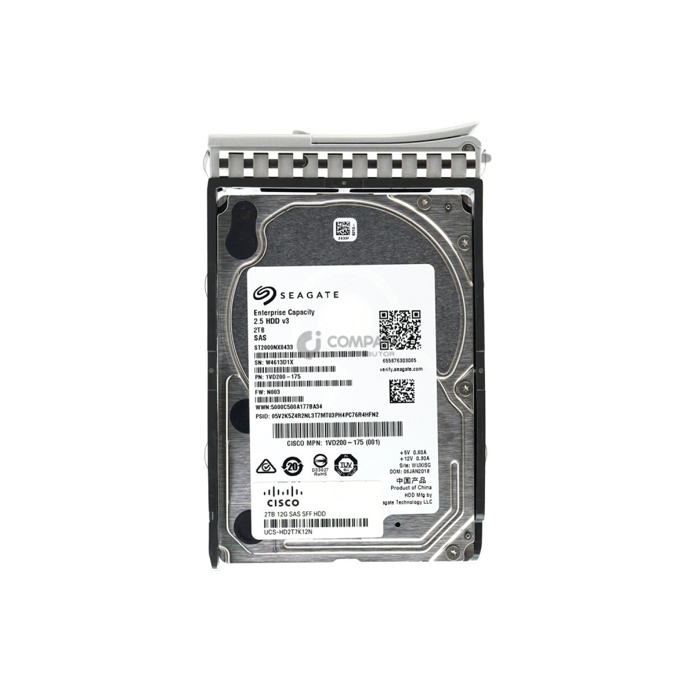 HD2T7K12N CISCO HDD 2TB 7.2K SAS 12G 2.5" SFF